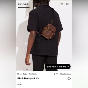 Coach Hitch 13 Mini Backpack